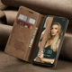 Чохол книжка Caseme з магнітом для Xiaomi Redmi Note 10 10S коричневий - зображення 2