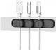 Тримач-затискач для кабелю магнітний Baseus Peas Cable Clip ACWDJ-01&nbsp;Black - зображення 3