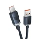 Кабель Baseus Crystal Shine Series Fast Charging Data Cable USB to Type-C 100W 2m CAJY000501&nbsp;Black - изображение 2