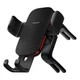Тримач для мобiльного Baseus Metal AgeⅡ Gravity Car Mount Round Air Vent Version SUJS030001&nbsp;Black - зображення 2