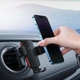 Тримач для мобiльного Baseus Metal AgeⅡ Gravity Car Mount Round Air Vent Version SUJS030001&nbsp;Black - зображення 5