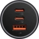 Автомобильное зарядное устройство Baseus Golden Contactor Pro Triple Fast Charger Car Charger 65W U+C+C CGJP010013 Dark Grey - изображение 2