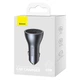 Автомобильное зарядное устройство Baseus Golden Contactor Pro Triple Fast Charger Car Charger 65W U+C+C CGJP010013 Dark Grey - изображение 8