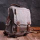 Сумка слинг через плечо мужская тканевая Vintage leather-22442 Серая - изображение 7