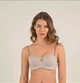 Бюстгальтер - балконет push-up без каркасів 8022k LORA IRIS S Бежевый - изображение 4