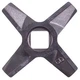 Ніж для м'ясорубки Zelmer/Bosch 10003883 D=55.5mm s=5mm Отвір=10x10mm NR8 ZMMA028X (A863109.00) (двосторонній) - зображення 3