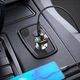 FM-трансмітер модулятор XO BCC09 з підсвічуванням 2USB 1Type-C PD25W Чорний - изображение 3
