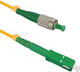 Patchcord światłowodowy Qoltec FC/APC - SC/APC Singlemode 9/125 G652D Simplex 15 m Żółty (5901878543048) - obraz 1