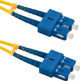 Patchcord światłowodowy Qoltec SC/UPC - SC/UPC Singlemode 9/125 G652D Duplex 5 m Żółty (5901878540030) - obraz 1