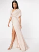 Платье длинное летнее женское Asos 1710923 36 Пудровое (ZP100230583644) - изображение 1