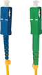 Patchcord światłowodowy Qoltec SC/APC - SC/UPC Singlemode 9/125 G652D Simplex 0.5 m Żółty (5901878542881) - obraz 2