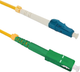 Patchcord światłowodowy Qoltec LC/UPC - SC/APC Singlemode 9/125 G652D Simplex 20 m Żółty (5901878543352) - obraz 1