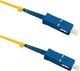 Patchcord światłowodowy Qoltec SC/UPC - SC/UPC Singlemode 9/125 G652D Simplex 0.5 m Żółty (5901878542966) - obraz 1