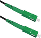 Patchcord światłowodowy Qoltec SC/APC - SC/APC Message Simplex 100 m Czarny (5901878542201) - obraz 1