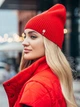 Шапка женская Dressa 64 392 One Size Красная (2000406070728_D) - изображение 3