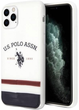 Панель U.S. Polo Assn Tricolor Pattern Collection для Apple iPhone 11 Pro Max White (3700740474556) - зображення 1