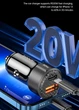 Автомобильное зарядное устройство Toocki 50W qc3.0+PD (1 Type-C + 1 USB) с кабелем - изображение 5