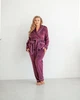 Пижама велюр Eva на запах Марсала XL - изображение 5