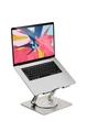Підставка для ноутбуків і планшетів Stabletron DT-086 для MacBook з підвищеною стійкістю для ноутбуків до 17 дюймів, складна конструкція з поворотним механізмом на 360° ( колір сріблястий) - зображення 2