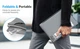 Підставка для ноутбуків і планшетів Stabletron Aluminum Laptop Stand ST11 для MacBook з підвищеною стійкістю, розкладна конструкція + чохол для зберігання в комплекті (колір siilver) - изображение 8