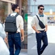 Рюкзак для ноутбука 15.6 дюймов Mark Ryden MR2859 с сумкой-бананкой (Черный) - изображение 5