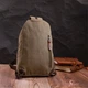 Сумка-рюкзак мужская 4.5 л Vintage leather-22174 Оливковая - изображение 8