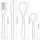 Набір столових приладів, 16 шт. IKEA MOPSIG 003.430.03 - изображение 6