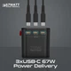 Перехідник мережевий Promate TripMate-GaN75 EU/US/UK/AU на EU/US/UK/AU, 3xUSB-С, 2xUSB-A 75W total Black (tripmate-gan75) - зображення 6