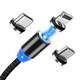 Кабель Магнітний Для Зарядки Телефона Смартфона 3в1 Magnetic MicroUSB+Type-C+Lightning 1м|3A| Чорний - зображення 1