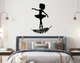 Декоративне панно на стіну з дерева Upwood Decor Балерина Ballerina 62.5 X 50 см black - зображення 1