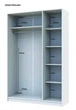Шкаф для одежды Doros комплект Промо Белый / Белый 2+3 ДСП 225х48х204 см (42005004) - изображение 4