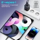 Зарядний пристрій Promate PowerPort-25AC USB-C, USB-A Black (powerport-25ac.black) - изображение 2