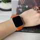 Смарт-часы Smart Watch M9 Ultra Mini 41mm укр меню с функцией звонка Титановый титановый с оранжевым - изображение 2