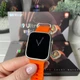 Смарт-часы Smart Watch M9 Ultra Mini 41mm укр меню с функцией звонка Титановый титановый с оранжевым - изображение 3