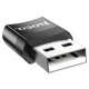 Перехідник Hoco UA17 USB Male to Type-C Female USB2.0 Чорний - зображення 4