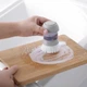 Щітка для посуду з дозатором для миючого засобу Cleaning Pot Brush з підставкою - зображення 5
