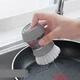 Щітка для посуду з дозатором для миючого засобу Cleaning Pot Brush з підставкою - зображення 6