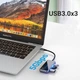 USB-хаб Vention 5 в 1 Type-C-USB-PD 4USB 3.0 87W 4K 30Hz 0.15 м Black (TFDHB) - зображення 5