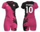 Форма волейбольная женская RIGO CHAMPION Black-Pink 2XL - изображение 2