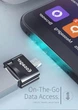 Адаптер Essager Micro USB OTG to USB Dark Grey (YM0425) - зображення 5