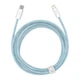Кабель зарядный Baseus cable for iPhone USB Type C - Lightning Power Delivery 20W 2 м Blue (CALD000103) - изображение 3