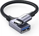 Кабель Ugreen Type-C to USB 3.0 OTG адаптер в нейлоновой оплетке 15СМ Black (US378) - изображение 2