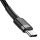 Кабель Baseus Cafule USB Type-C to USB Type-C 2 м 3A PD 60W Black (CATKLF-HG1) - изображение 5