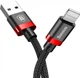 Кабель зарядный BASEUS Cafule Cable USB for Lightning Red/Black 0.5 м (CALKLF-A19) - изображение 3
