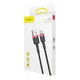 Кабель Baseus Cafule USB to USB Type-C 3A 1 м Red/Black (YM0368) - зображення 6