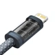 Кабель зарядный Baseus cable for iPhone USB Type C - Lightning Power Delivery 20W 2 м Gray (CALD000116) - изображение 8