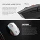 Беспроводная Мышь для Ноутбука Компьютера Fantech WG11 Cruiser wireless mouse |2.4G, Max 2400 DPI| Черная - изображение 5