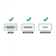 Перехідник HDMI F/Mini&Micro на HDMI M Пластик, метал. - зображення 2