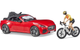 Мaшинкa Bruder Roadster W Road Bike and Figure (03485) (4001702034856) - зображення 2