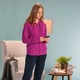 Жіноча спортивна кофта Joma CORINTO HOODIE JACKET фіолетовий S 901134.500 S - зображення 6